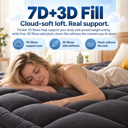 BambooCloud 3D Cooling Mattress Topper